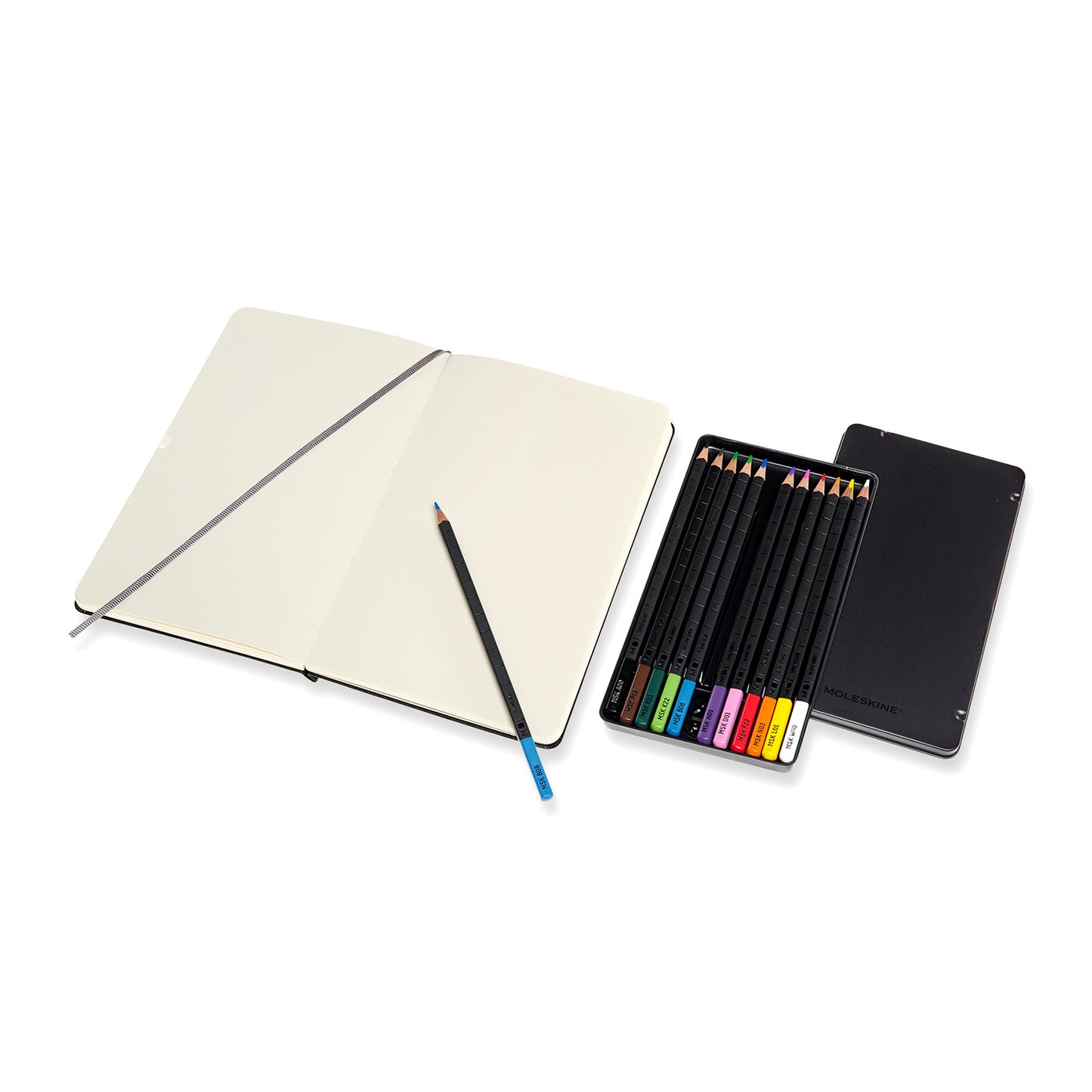 Sketchbook & Watercolour Pencils Set