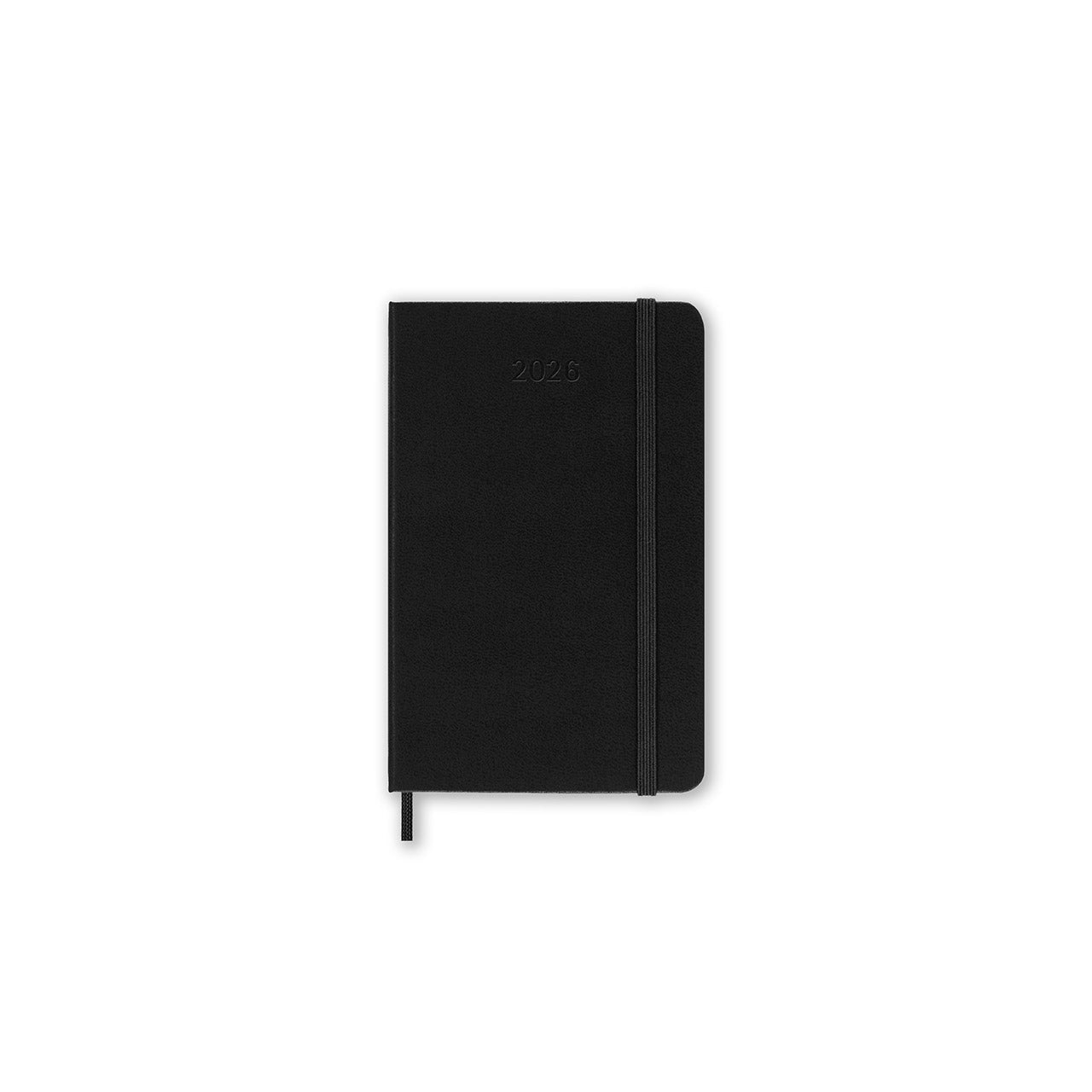 2026 Daily Diary Hard Cover Pocket Black