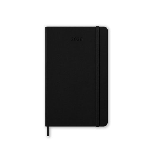 2026 Daily Diary Hard Cover Large Black