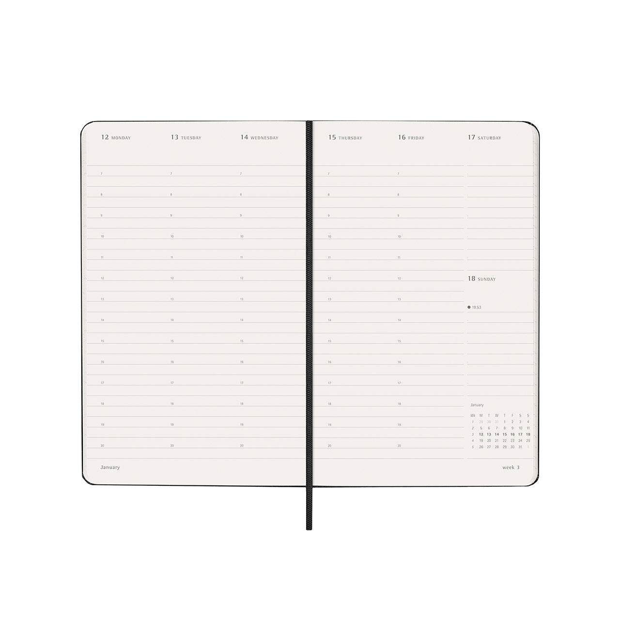 2026 Pro Weekly Vertical Hard Cover Diary Large