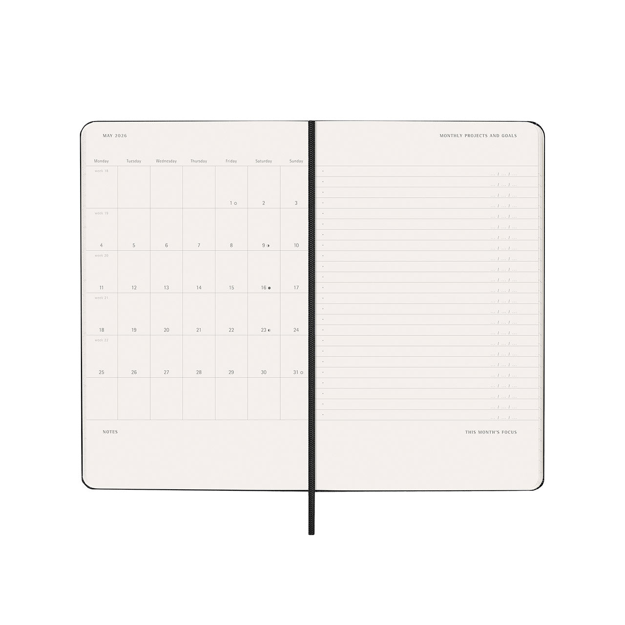 2026 Pro Weekly Vertical Hard Cover Diary Large