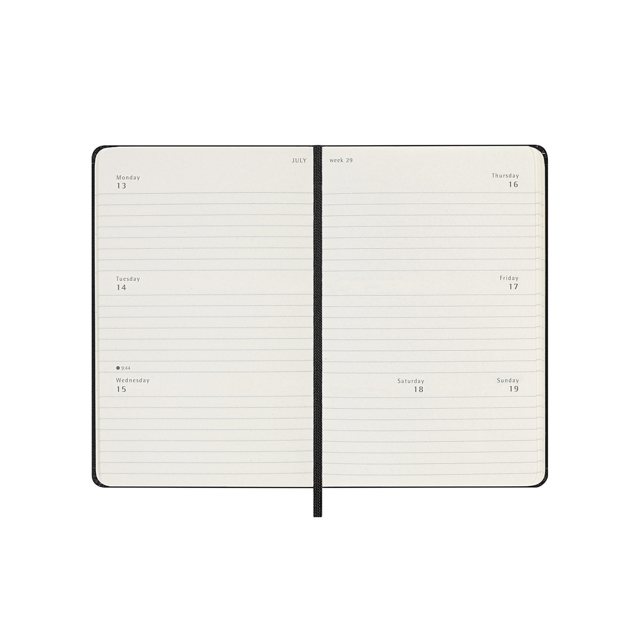 2026 Weekly Horizontal Hard Cover Diary Pocket