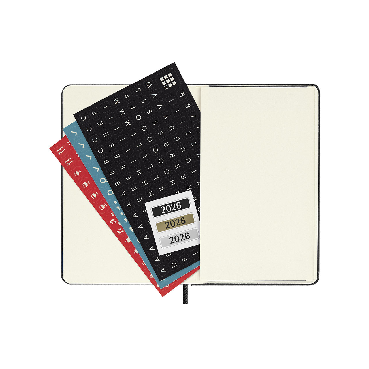 2026 Weekly Horizontal Hard Cover Diary Pocket