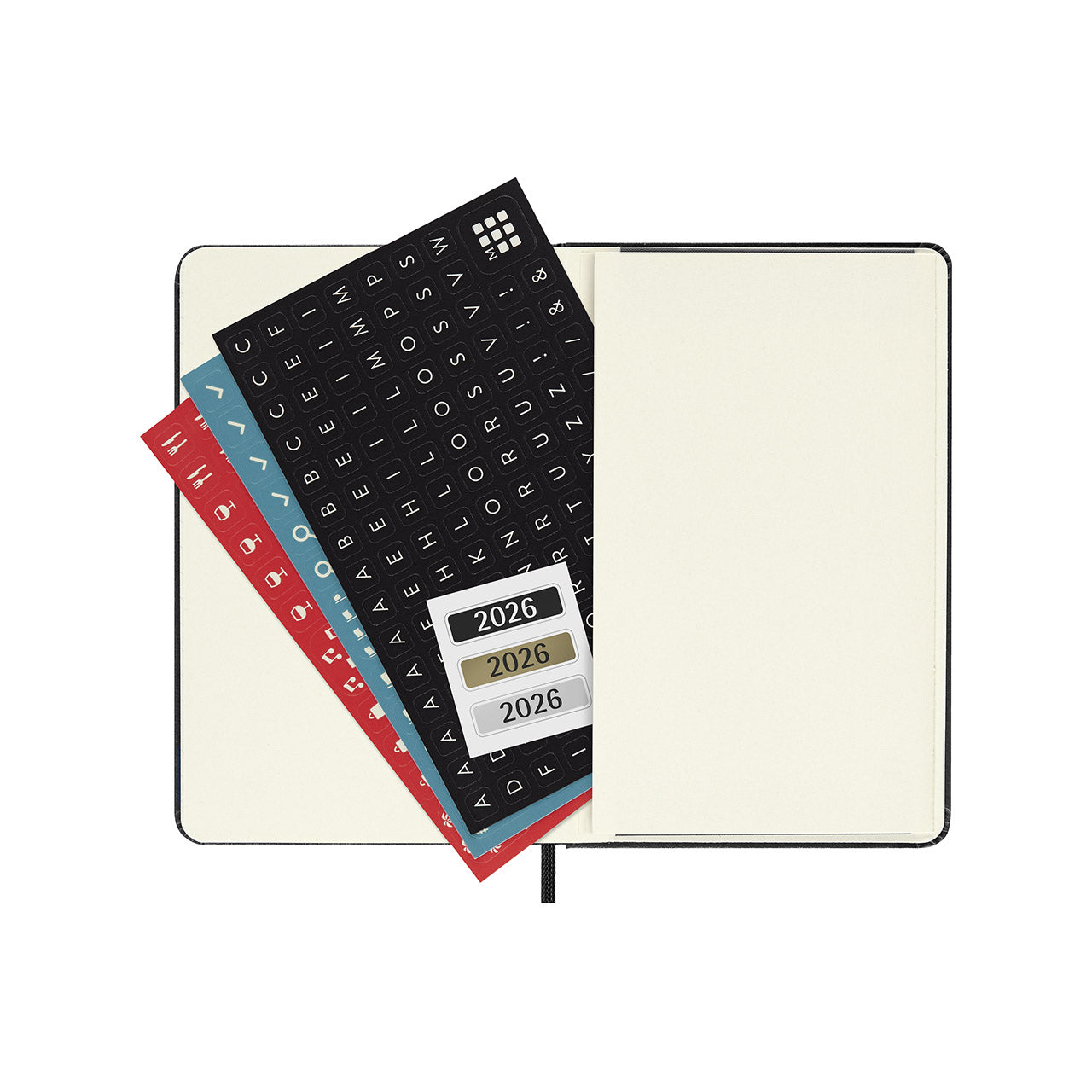 2026 Weekly Notebook Diary Hard Cover Pocket Myrtle Green