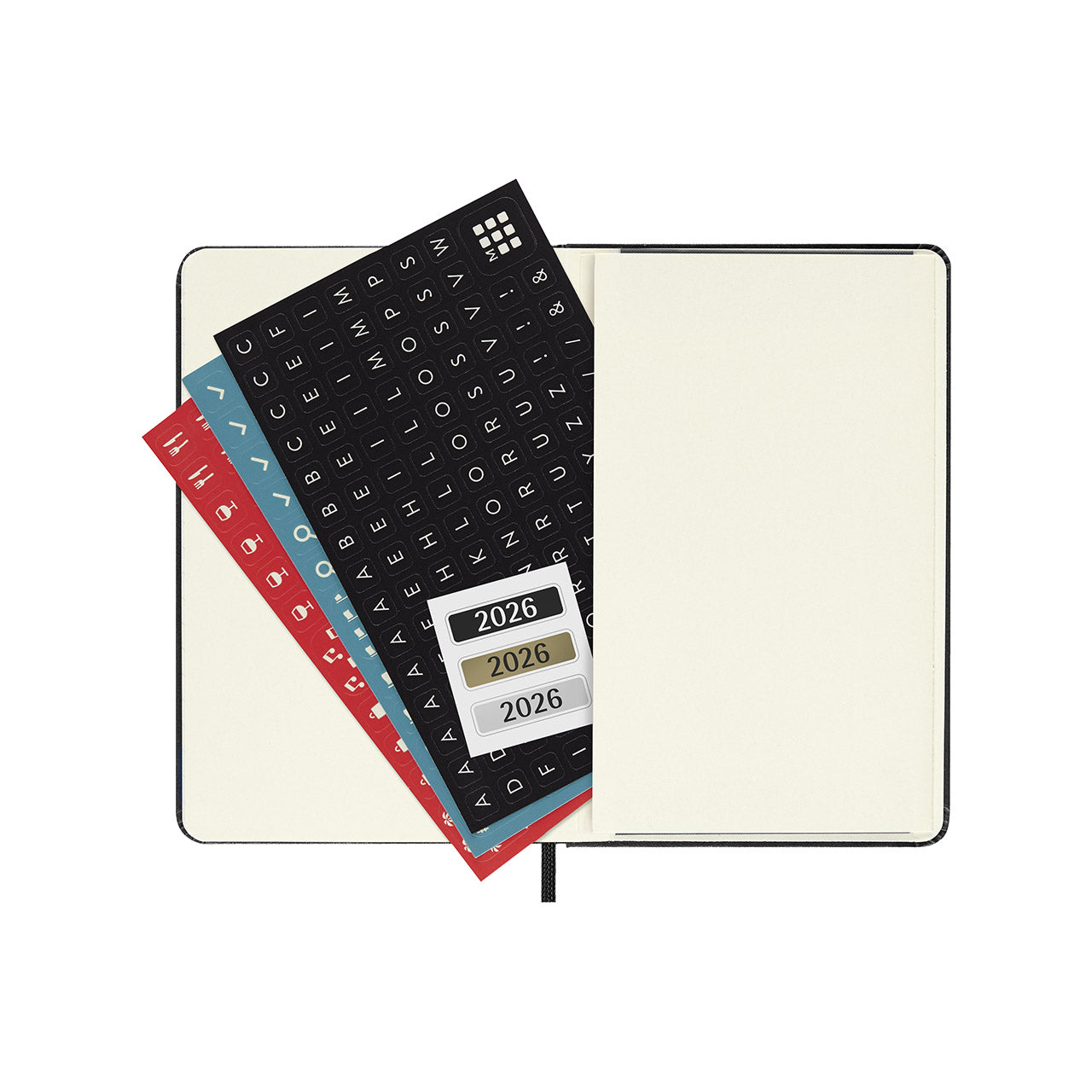 2026 Weekly Vertical Hard Cover Diary Pocket
