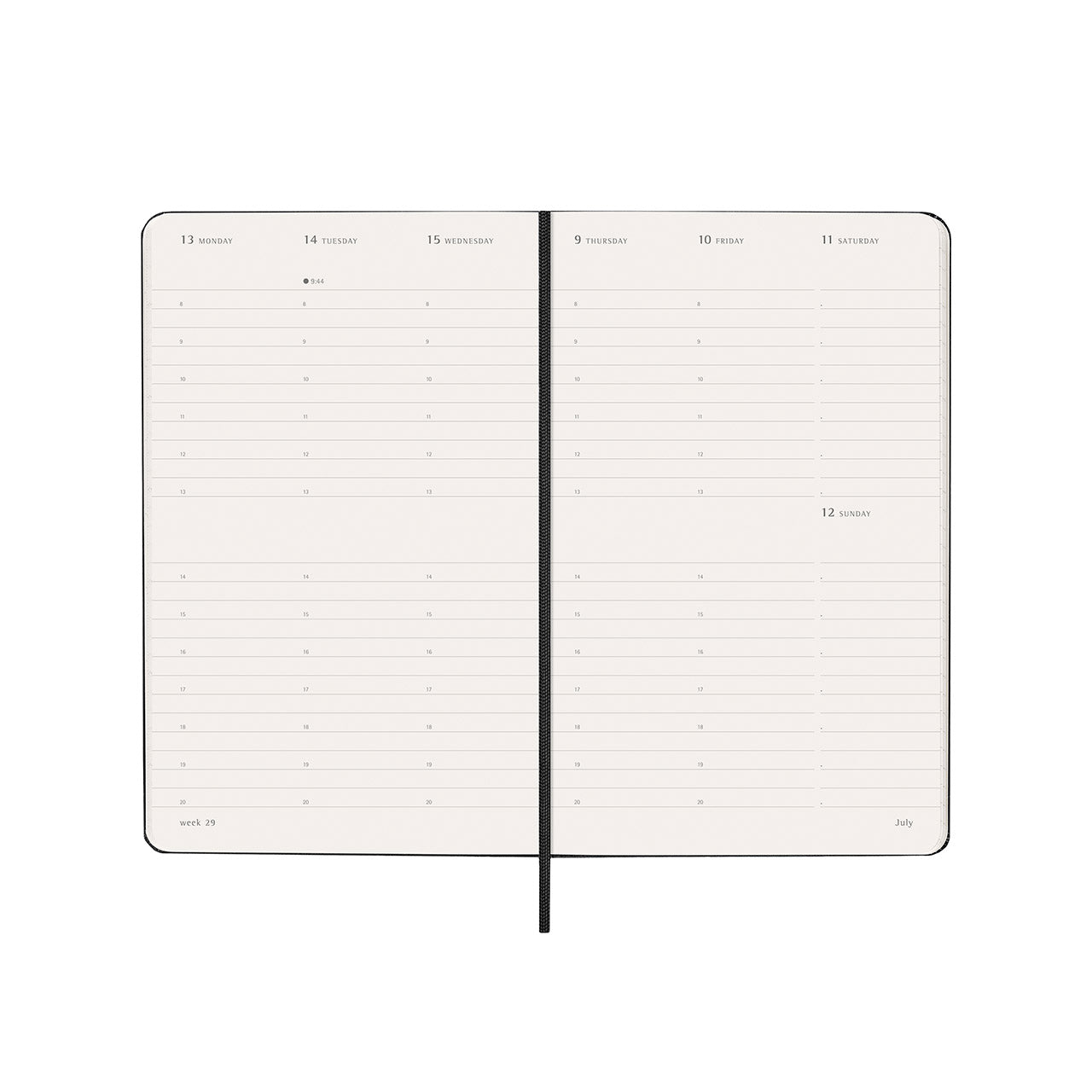 2026 Weekly Vertical Hard Cover Diary Large