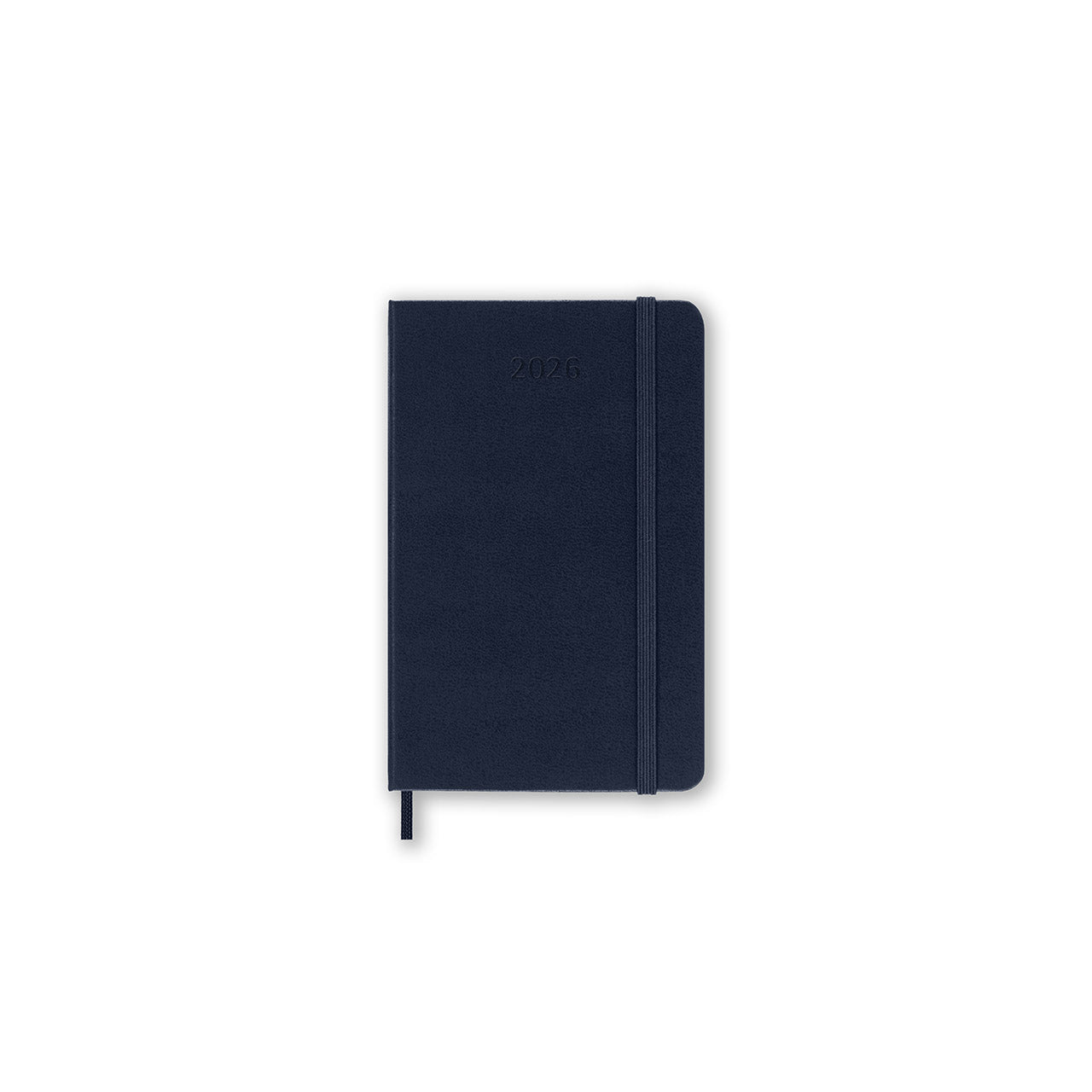 2026 Weekly Notebook Diary Hard Cover Pocket Sapphire Blue