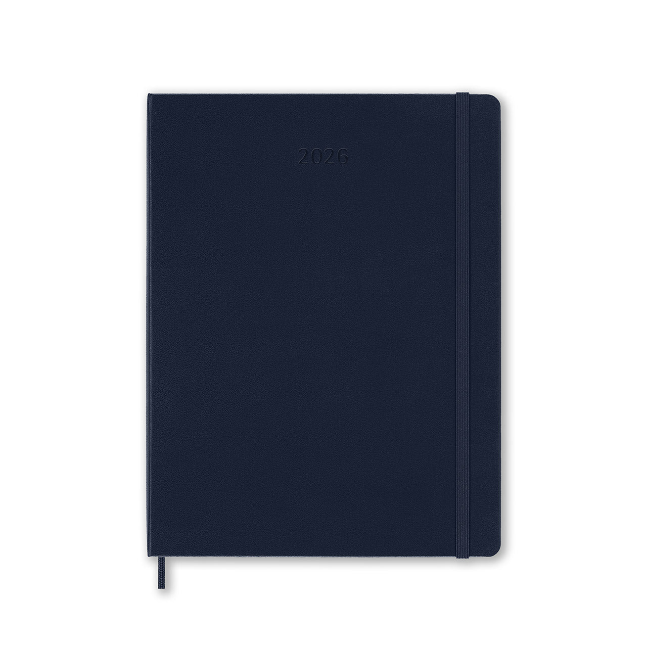2026 Weekly Notebook Diary Hard Cover Extra Large Sapphire Blue