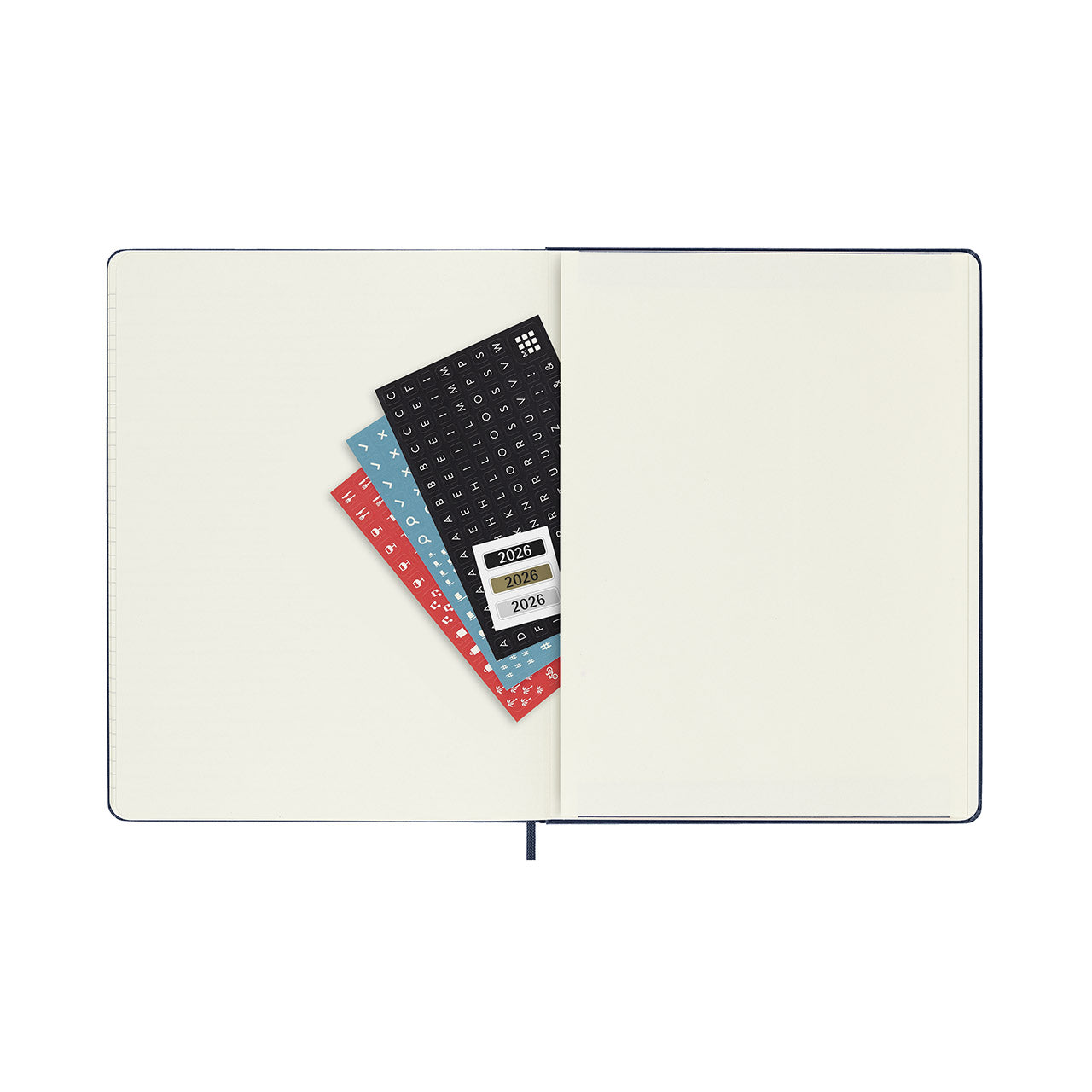 2026 Weekly Notebook Diary Hard Cover Extra Large Sapphire Blue