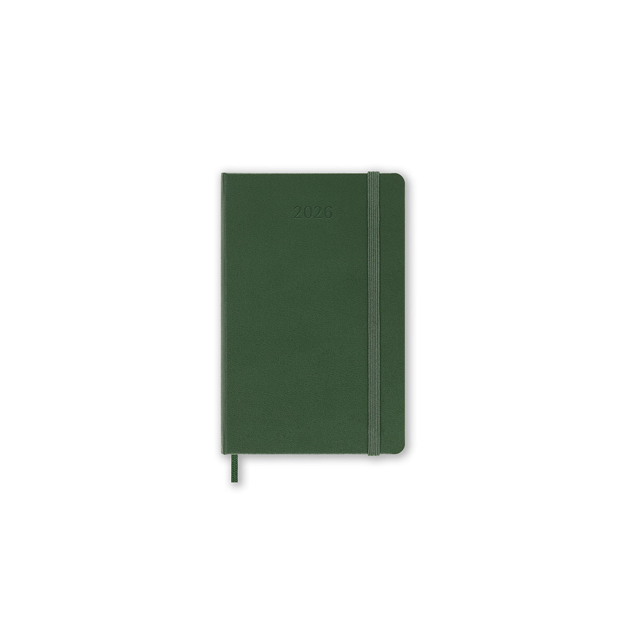 2026 Weekly Notebook Diary Hard Cover Pocket Myrtle Green