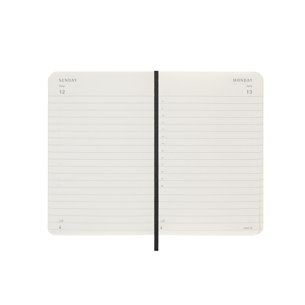 2026 Daily Diary Soft Cover Pocket Black