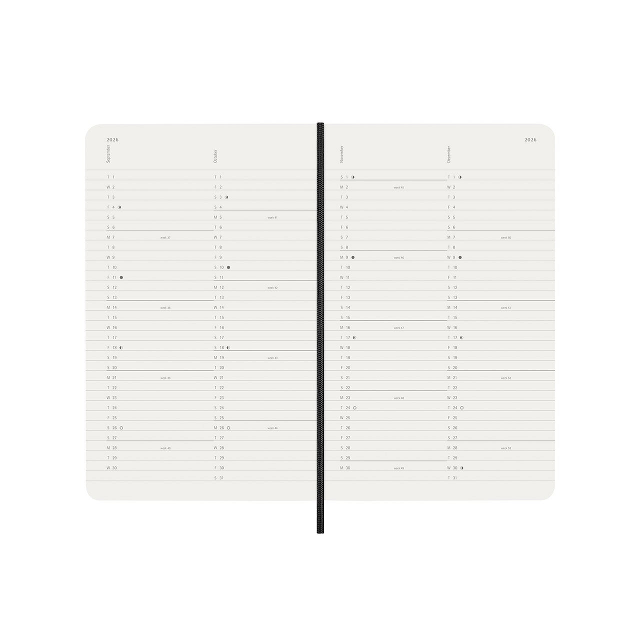 2026 Monthly Soft Cover Diary Large