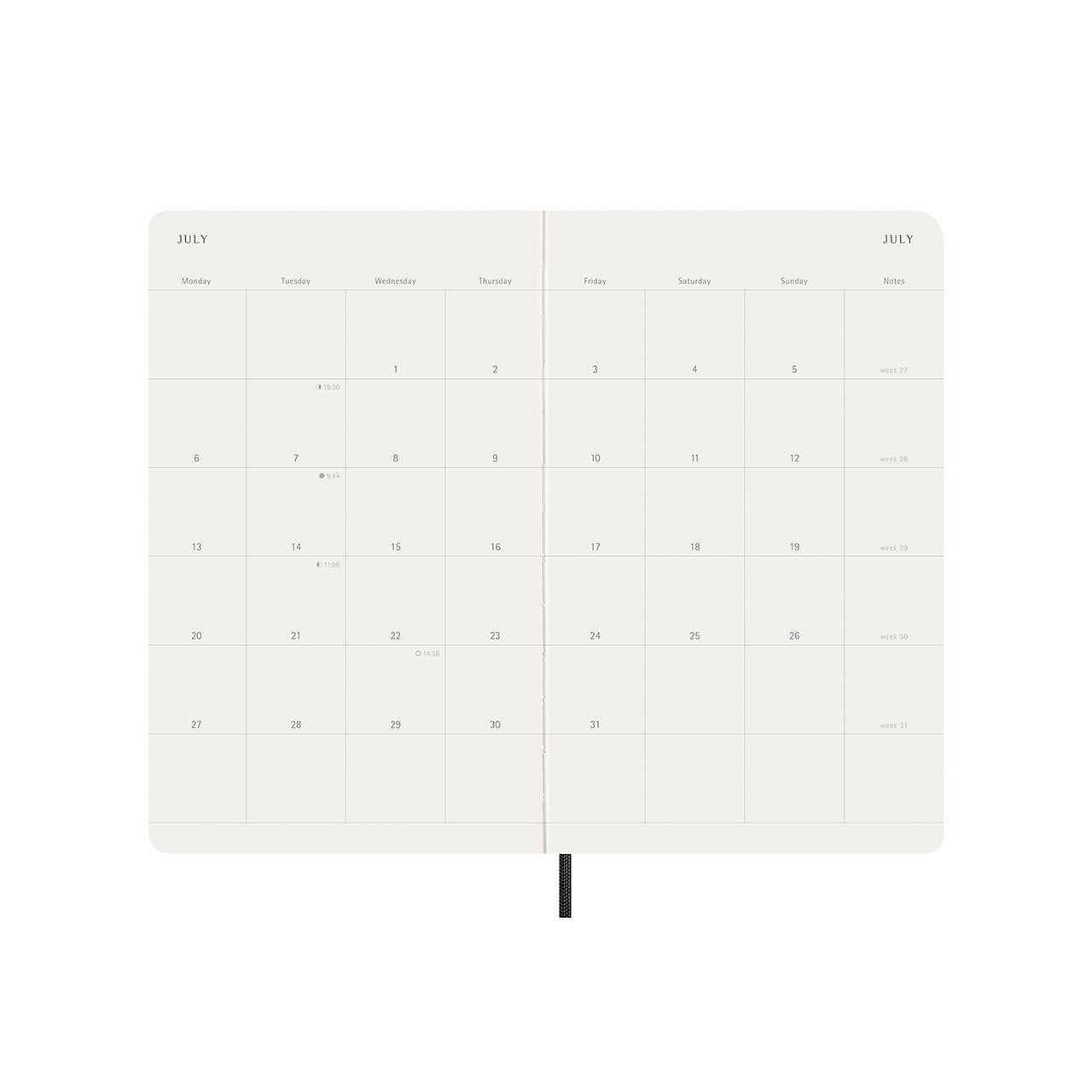 2026 Monthly Soft Cover Diary Large