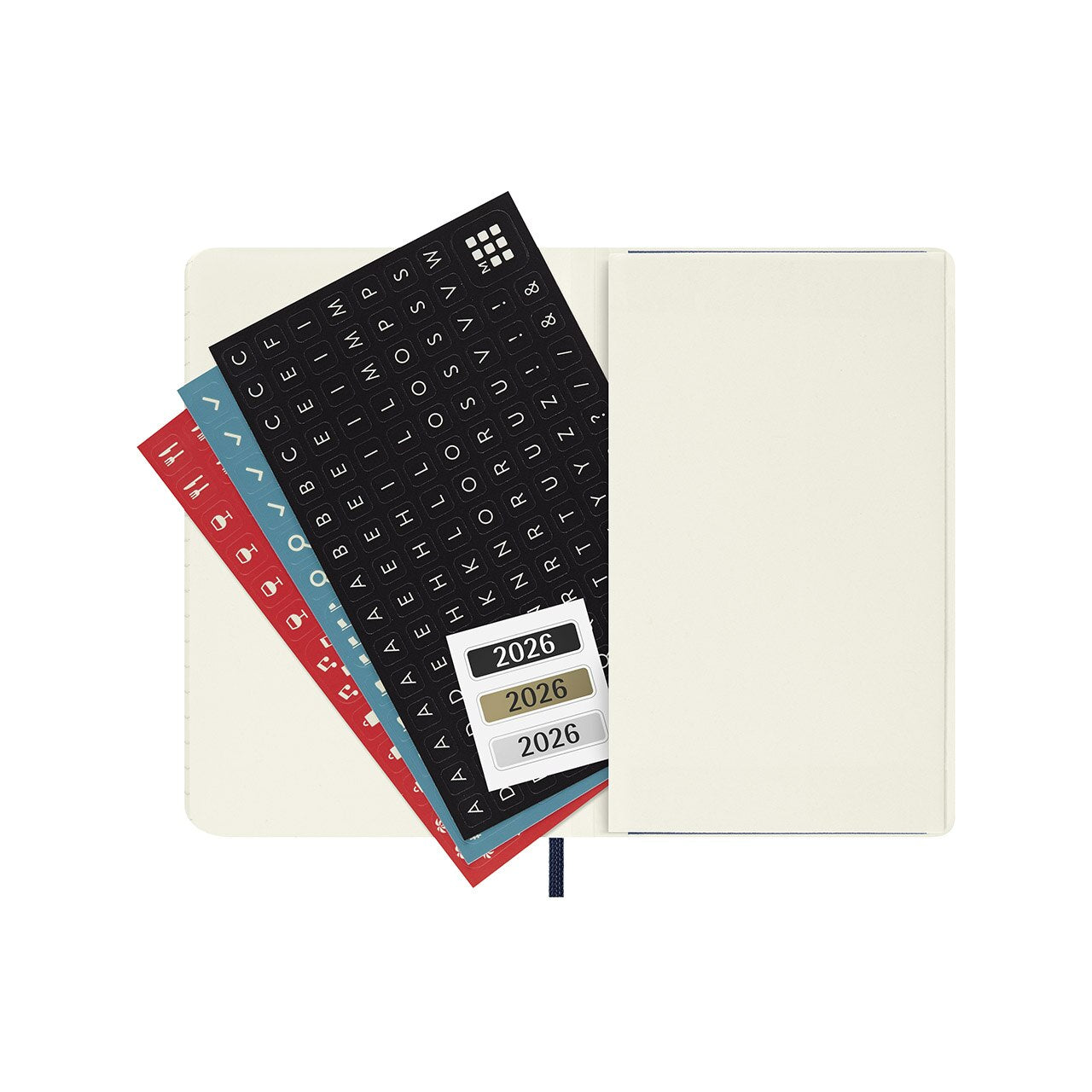 2026 Daily Diary Soft Cover Pocket Sapphire Blue