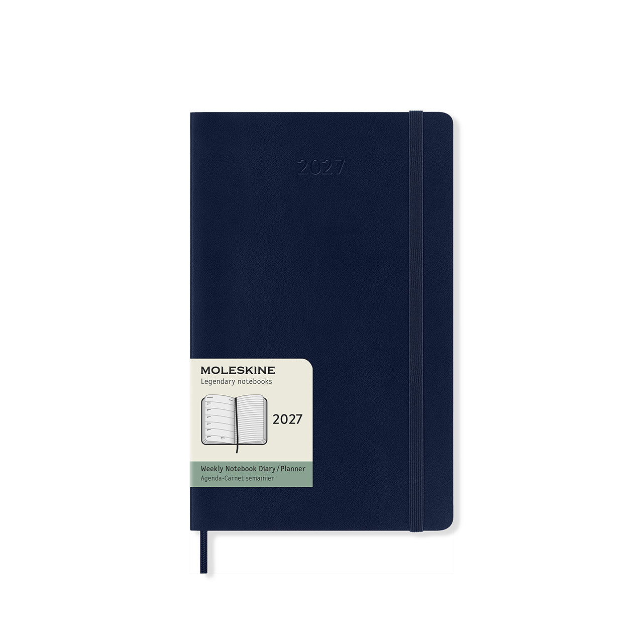 2027 Weekly Diary Soft Cover Large Sapphire Blue