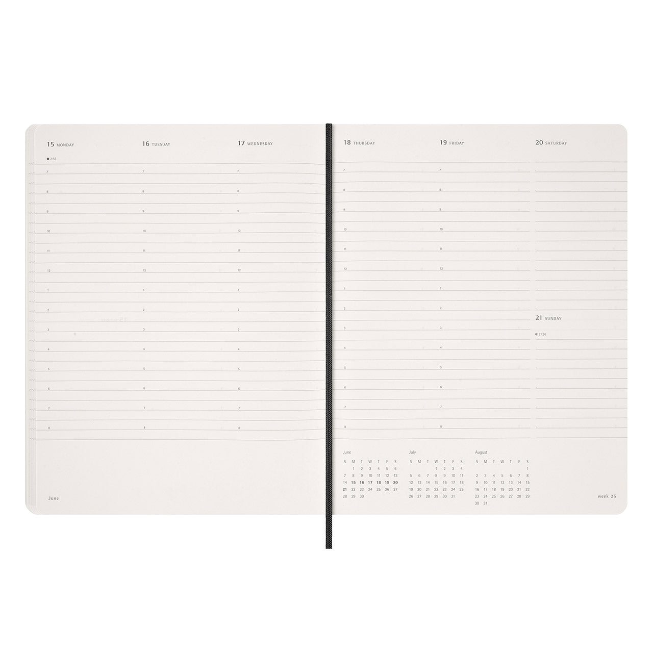 2026 Weekly Vertical Hard Cover Diary Extra Extra Large Myrtle Green