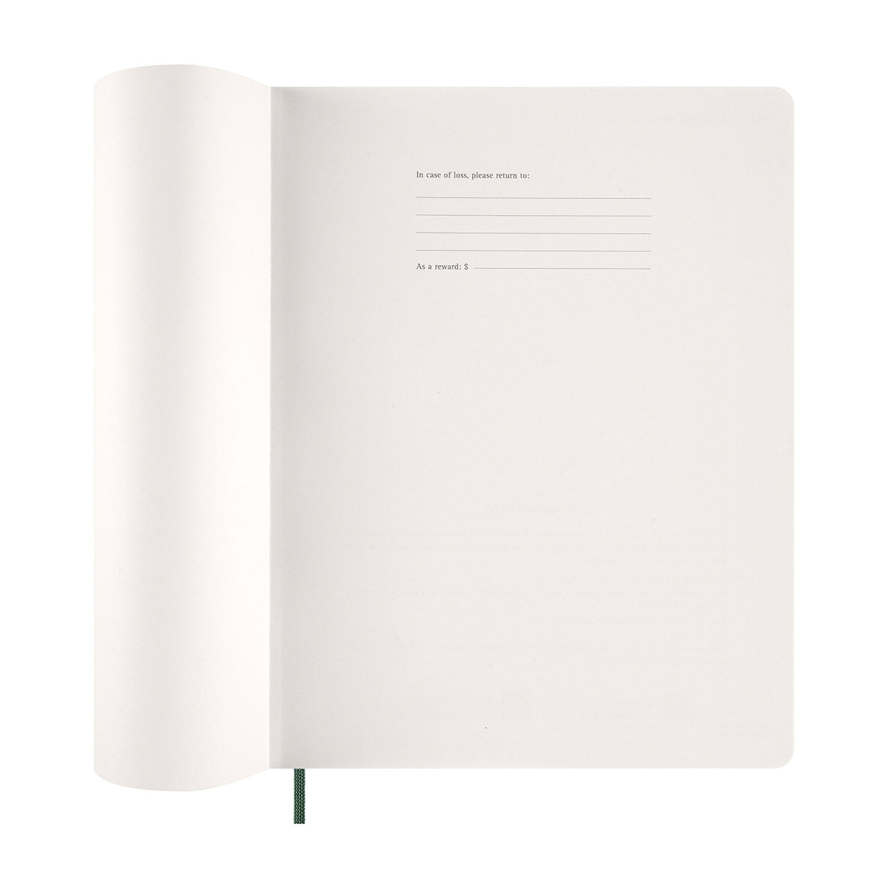 2026 Weekly Vertical Hard Cover Diary Extra Extra Large Myrtle Green