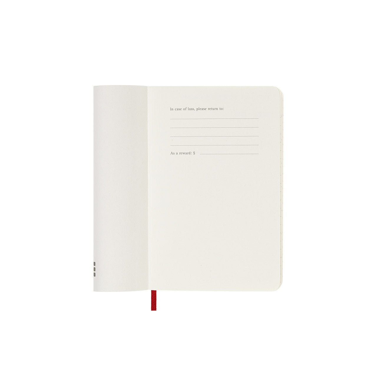 2026 Weekly Notebook Soft Cover Diary Pocket Scarlet Red