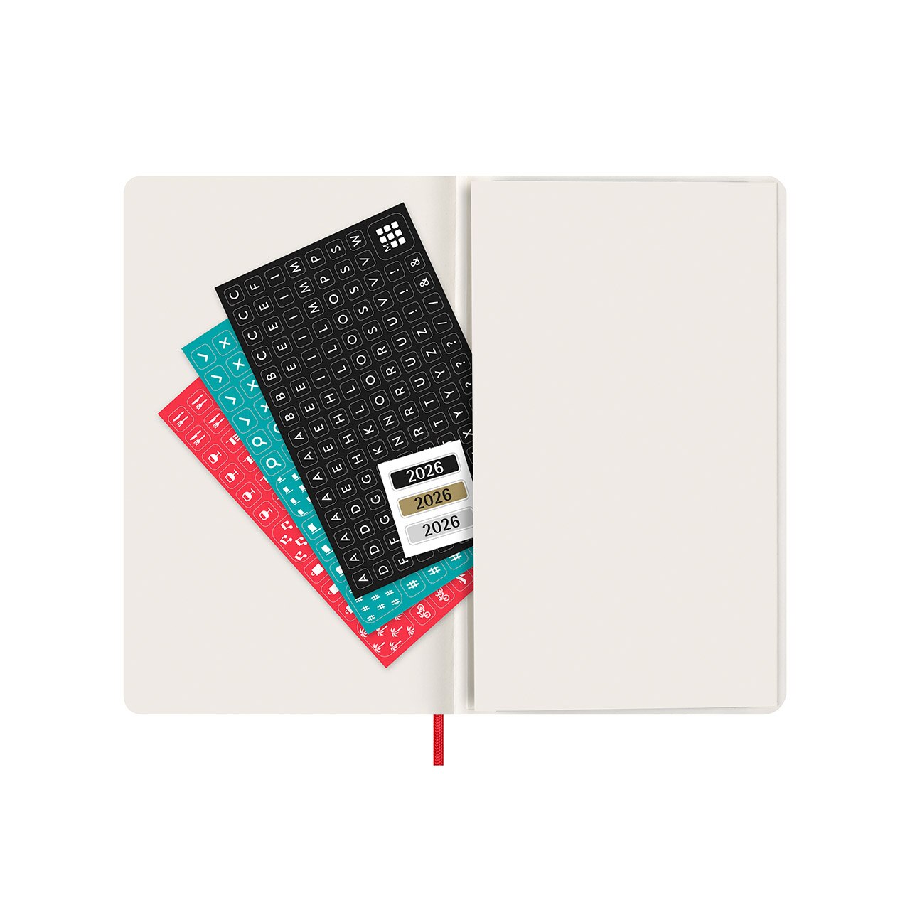 2026 Weekly Notebook Soft Cover Diary Large Scarlet Red