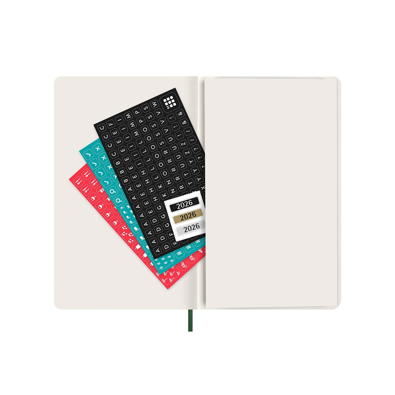 2026 Daily Diary Soft Cover Large Myrtle Green