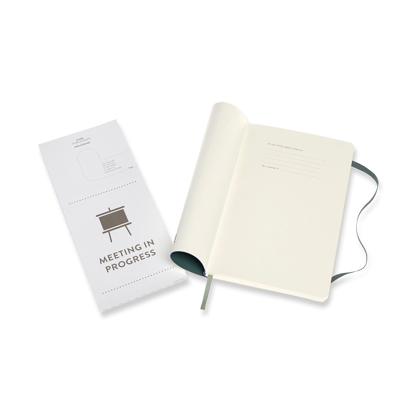 Professional Large Soft Cover Notebook Forest Green