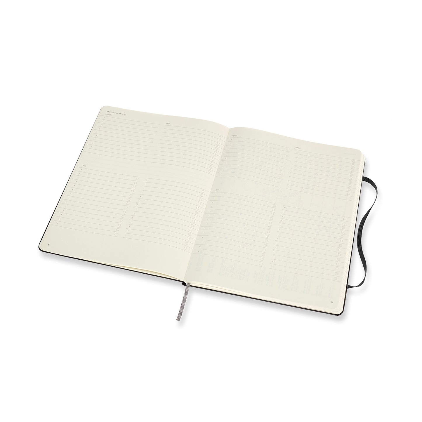 Professional Extra Large Hard Cover Notebook Black