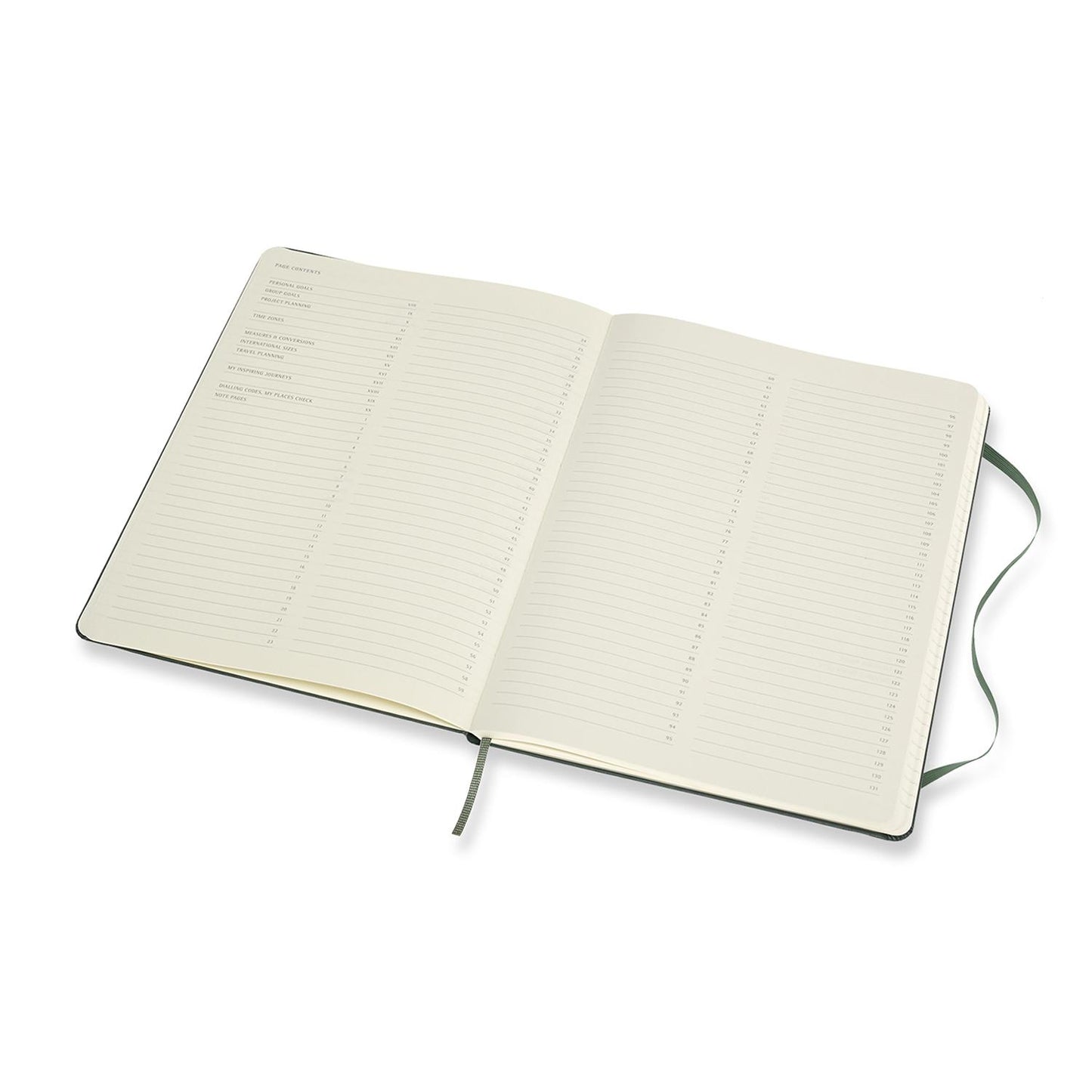 Professional Extra Large Hard Cover Notebook Forest Green