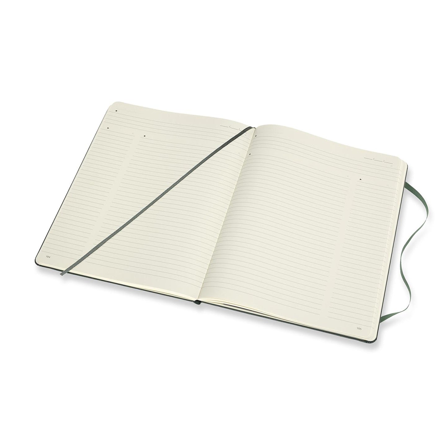 Professional Extra Large Hard Cover Notebook Forest Green