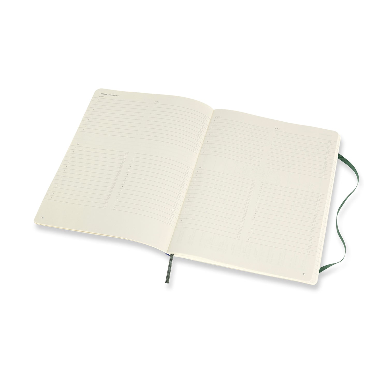 Professional Extra Large Soft Cover Notebook Forest Green