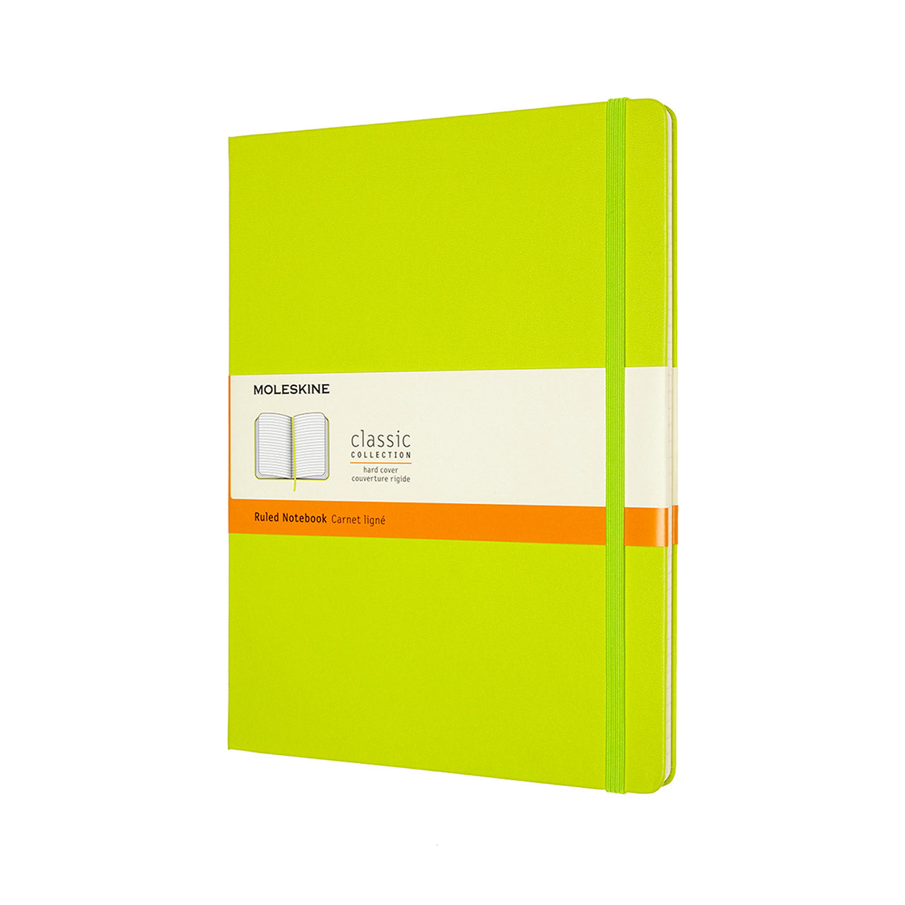 Classic Extra Large Hard Cover Notebook Lemon Green