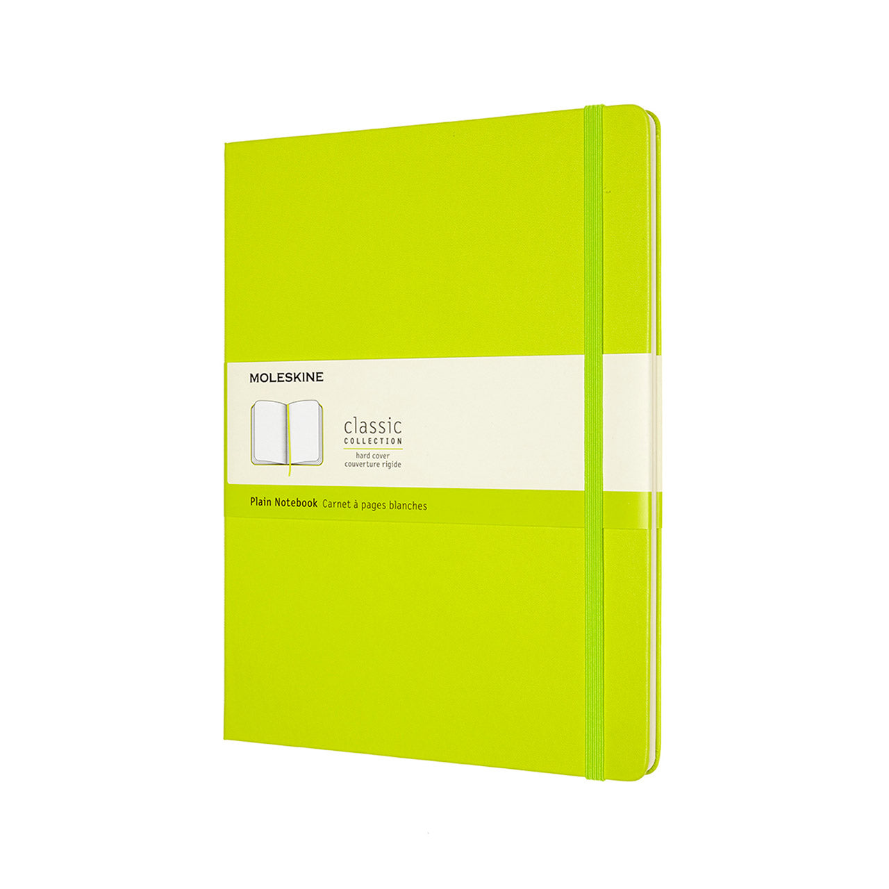 Classic Extra Large Hard Cover Notebook Lemon Green