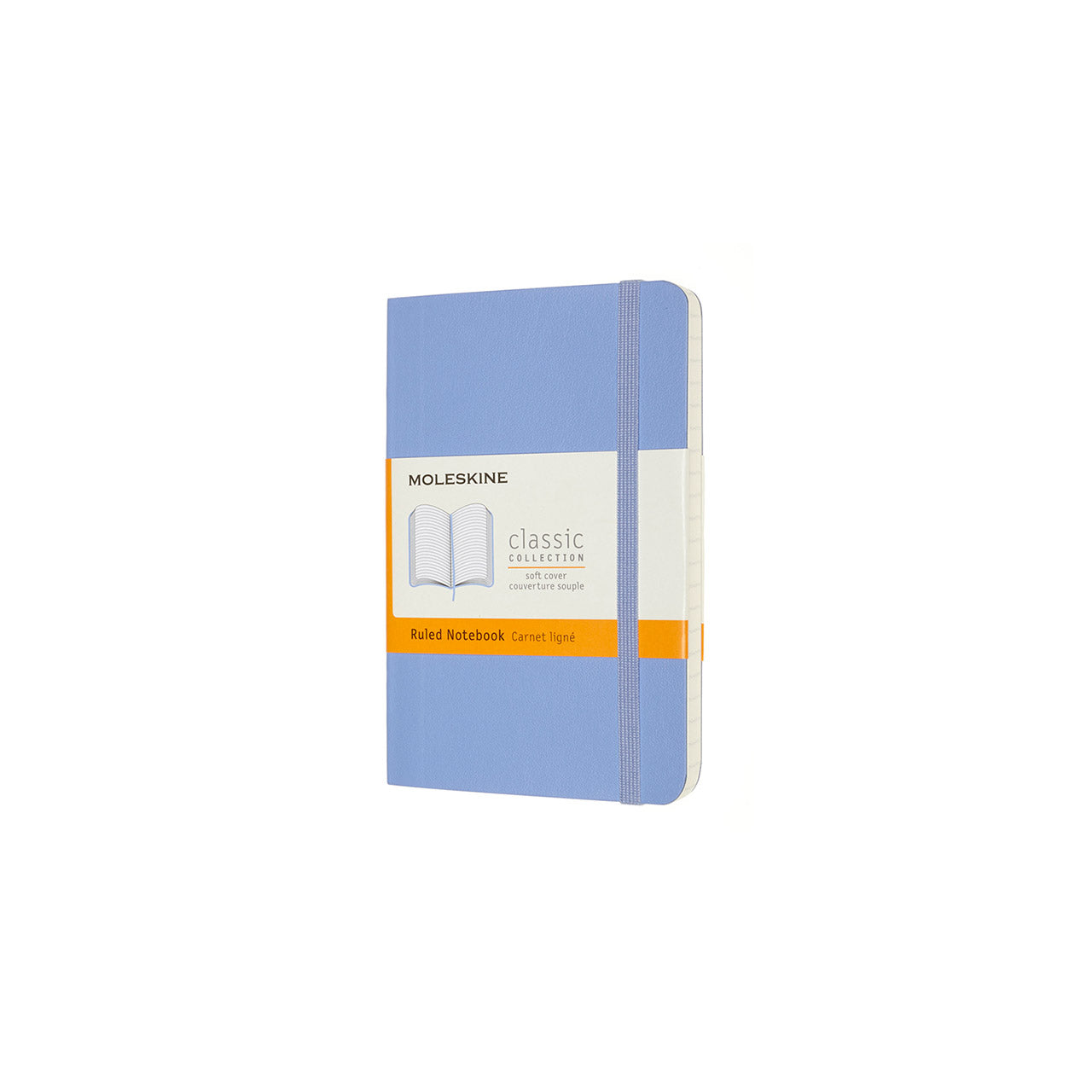 Classic Pocket Soft Cover Notebook Hydrangea Blue