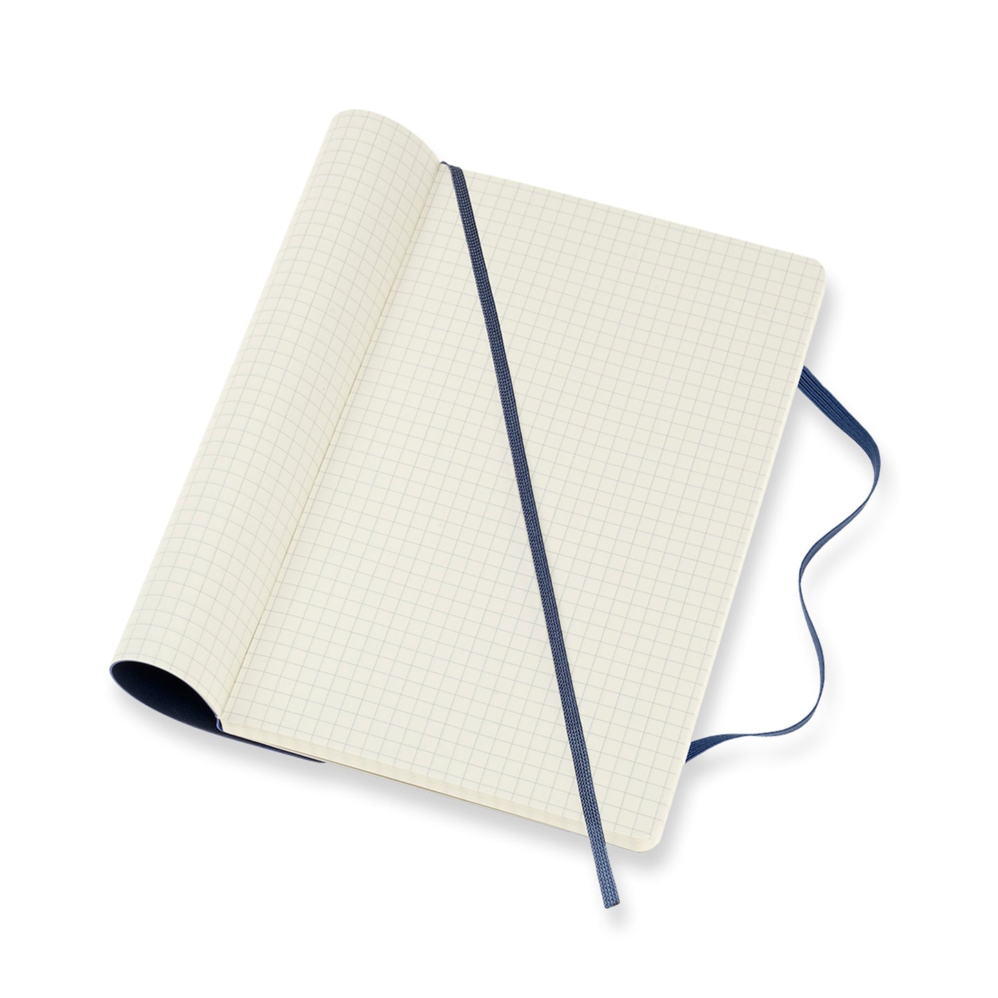 Classic Large Soft Cover Notebook Sapphire Blue Grid