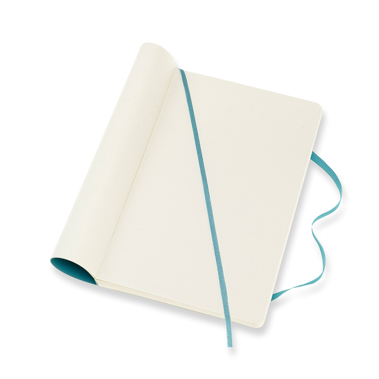 Classic Large Soft Cover Notebook Reef Blue Plain