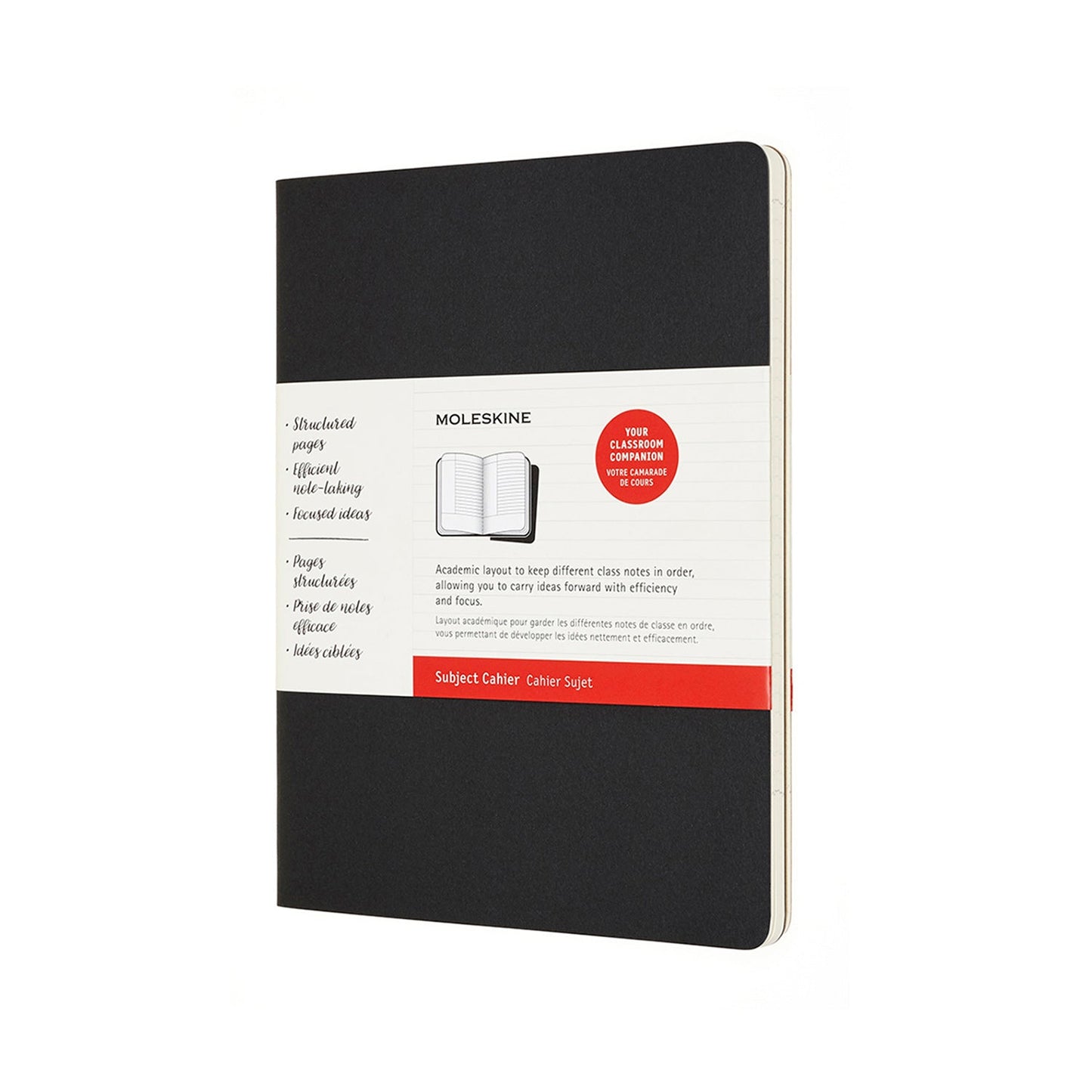 Subject Cahier Extra Large Black & Kraft