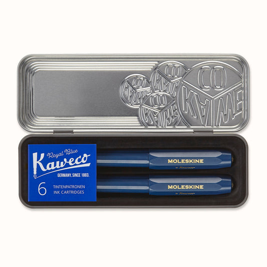 Kaweco Collection Ballpoint and Fountain Pen Set Blue