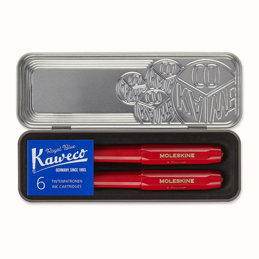 Kaweco Collection Ballpoint and Fountain Pen Set Red