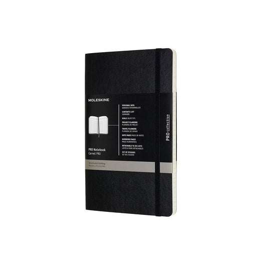 Professional Large Soft Cover Notebook Black