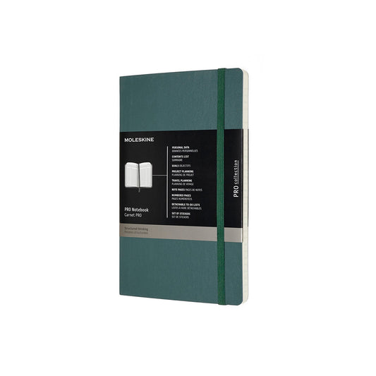 Professional Large Soft Cover Notebook Forest Green