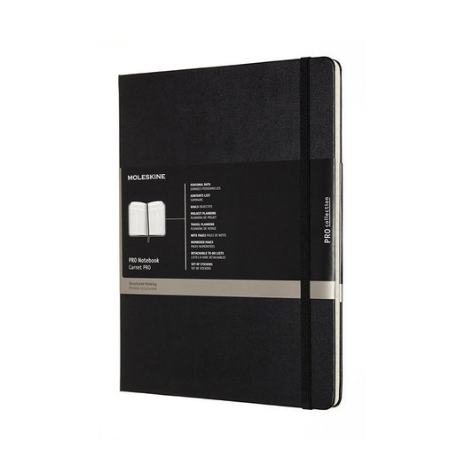 Professional Extra Large Hard Cover Notebook Black