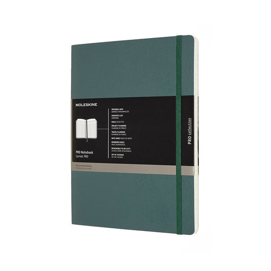Professional Extra Large Soft Cover Notebook Forest Green