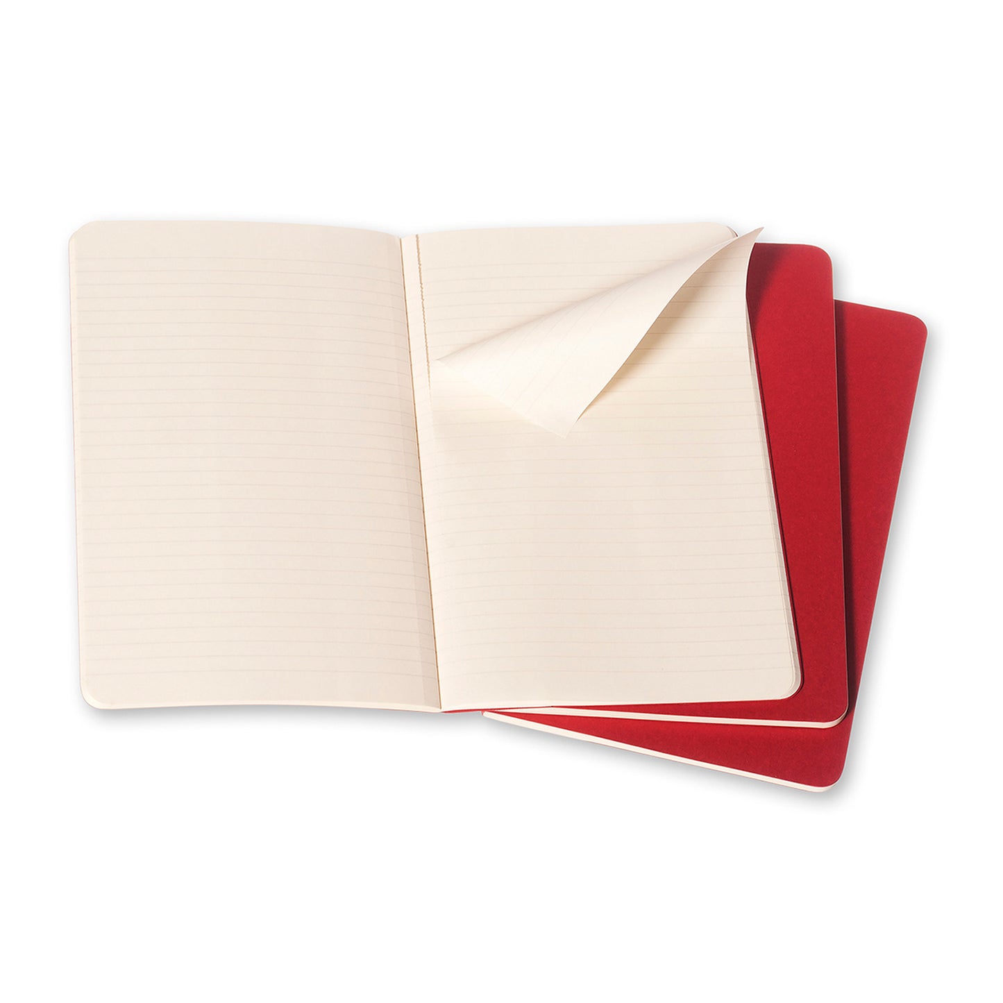 Moleskine Cahier Pocket Notebook Set Cranberry Red Moleskine AU moleskine-cahier-pocket-notebook-set-cranberry-red-moleskine-au