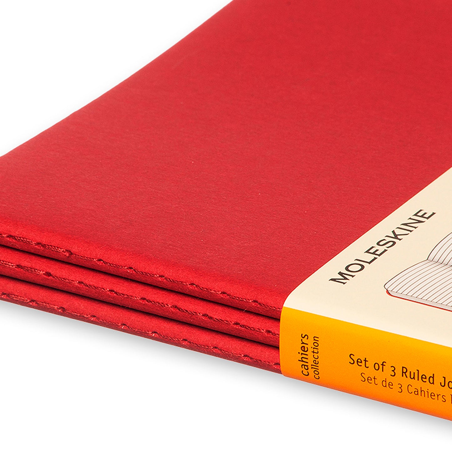 Moleskine Cahier Large Notebook Set Cranberry Red Moleskine AU moleskine-cahier-large-notebook-set-cranberry-red-moleskine-au