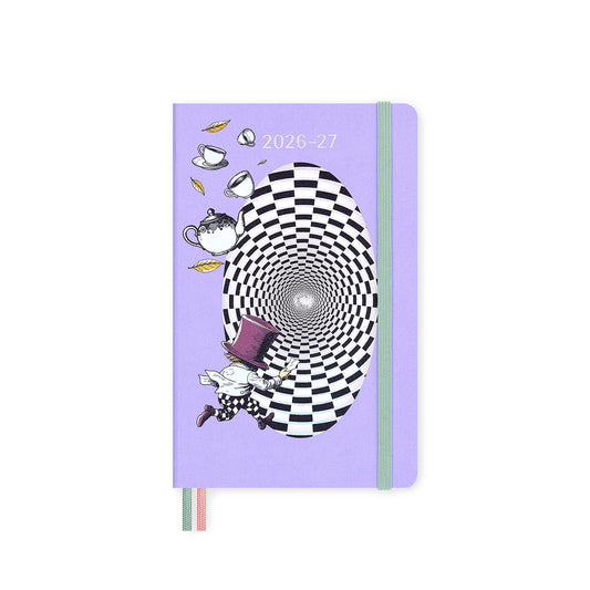 2026-27 Alice in Wonderland 18 Month Weekly Notebook Hard Cover Diary Large