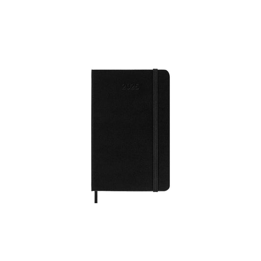 2025 Hard Cover Daily Diary Pocket Black