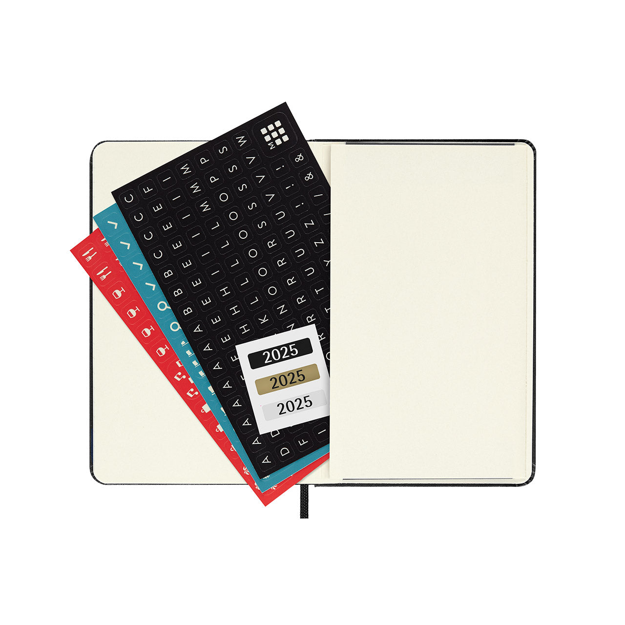 2025 Hard Cover Daily Diary Pocket Black