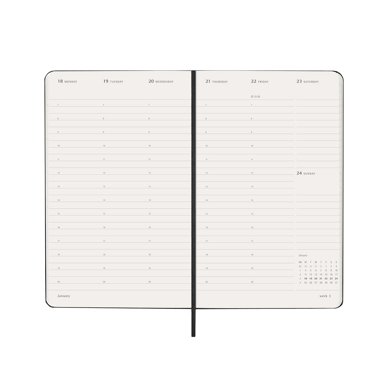 2027 Pro Weekly Diary Vertical Hard Cover Large