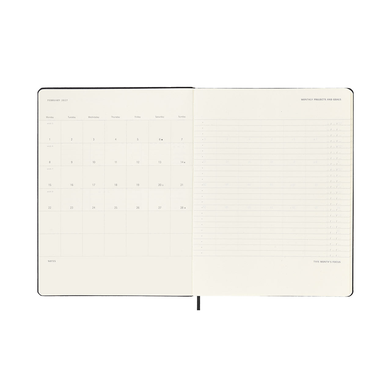 2027 Pro Weekly Diary Vertical Hard Cover Diary Extra Large