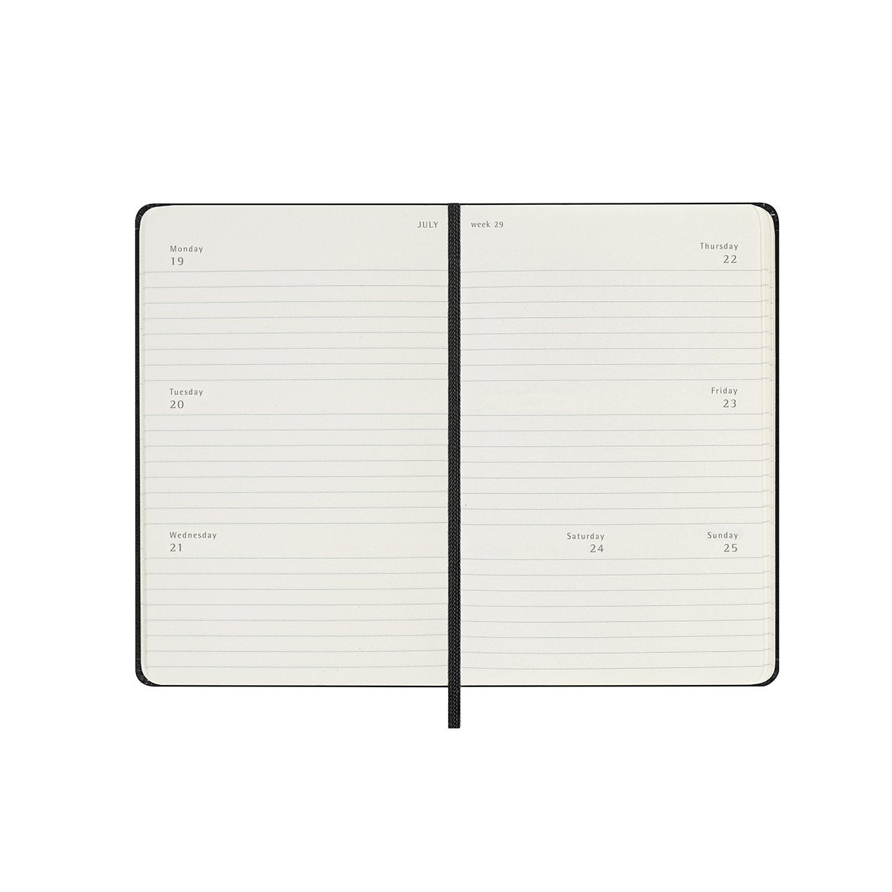 2027 Weekly Diary Horizontal Hard Cover Pocket