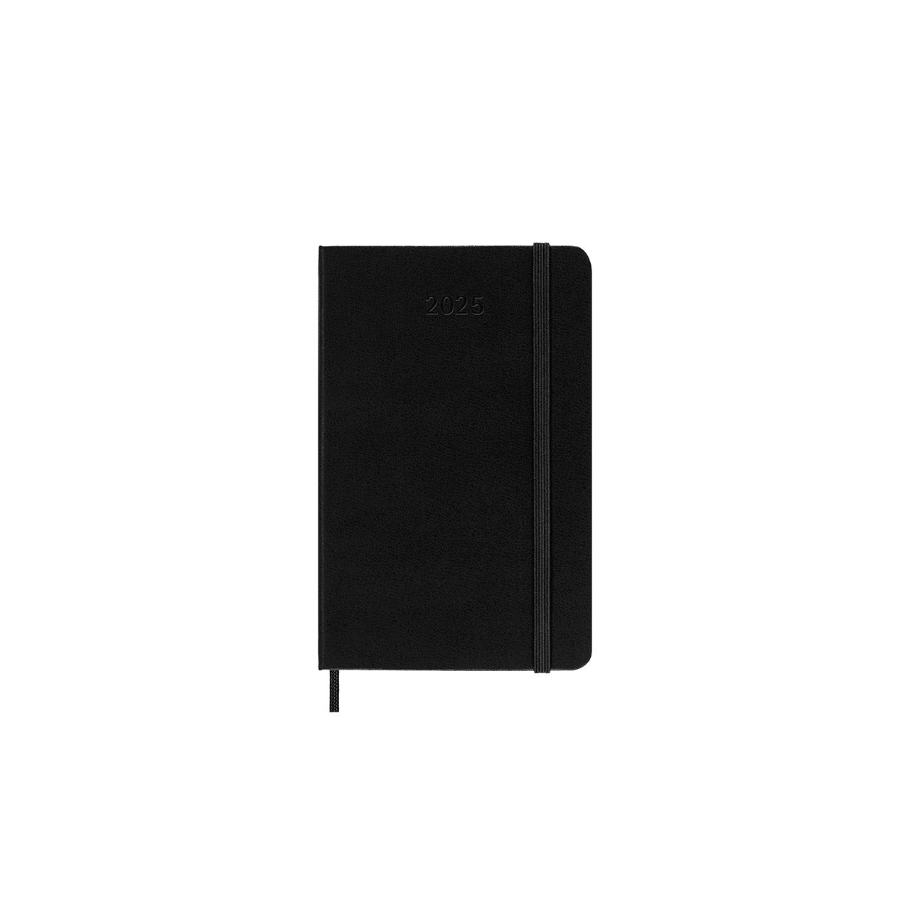 2025 Hard Cover Weekly Notebook Diary Pocket Black